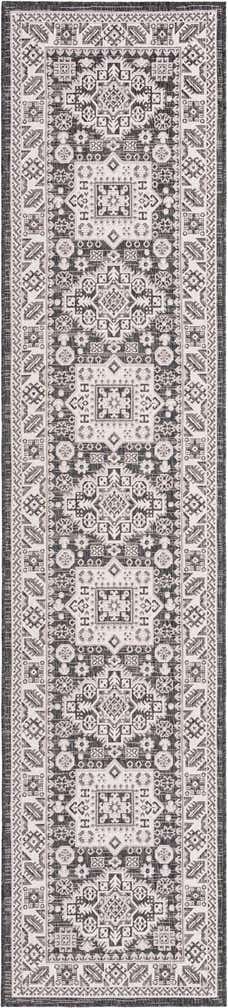 2' 7 x 12' Easy-Clean Aztec Indoor / Outdoor Runner Rug