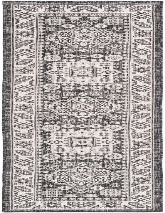 2' x 8' Easy-Clean Aztec Indoor / Outdoor Runner Rug