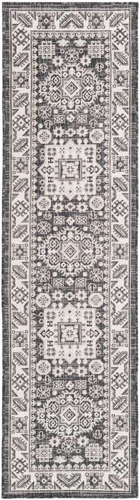 2' x 8' Easy-Clean Aztec Indoor / Outdoor Runner Rug
