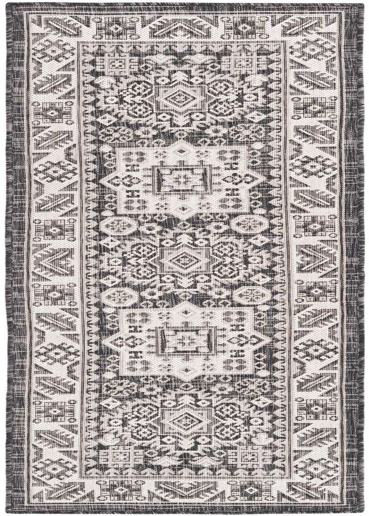 2' x 6' Easy-Clean Aztec Indoor / Outdoor Runner Rug