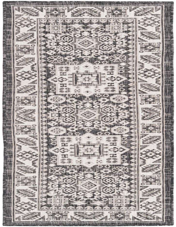 2' x 6' Easy-Clean Aztec Indoor / Outdoor Runner Rug