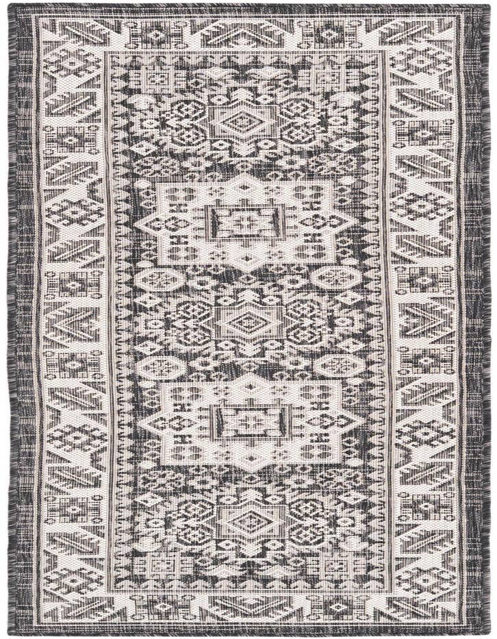 Detail image of 2' x 6' Easy-Clean Aztec Indoor / Outdoor Runner Rug
