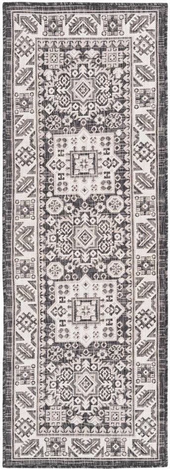 Detail image of 2' x 6' Easy-Clean Aztec Indoor / Outdoor Runner Rug