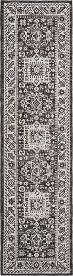 Detail image of 2' 7 x 10' Easy-Clean Aztec Indoor / Outdoor Runner Rug