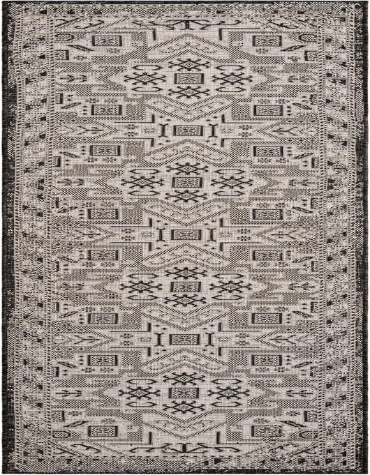 Detail image of 2' 7 x 10' Easy-Clean Aztec Indoor / Outdoor Runner Rug