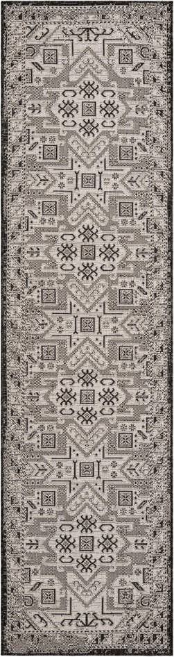 Detail image of 2' 7 x 10' Easy-Clean Aztec Indoor / Outdoor Runner Rug