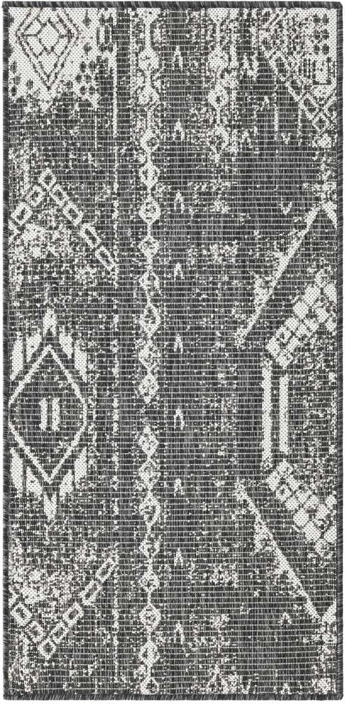 2' x 4' Easy-Clean Bohemian Indoor / Outdoor Runner Rug