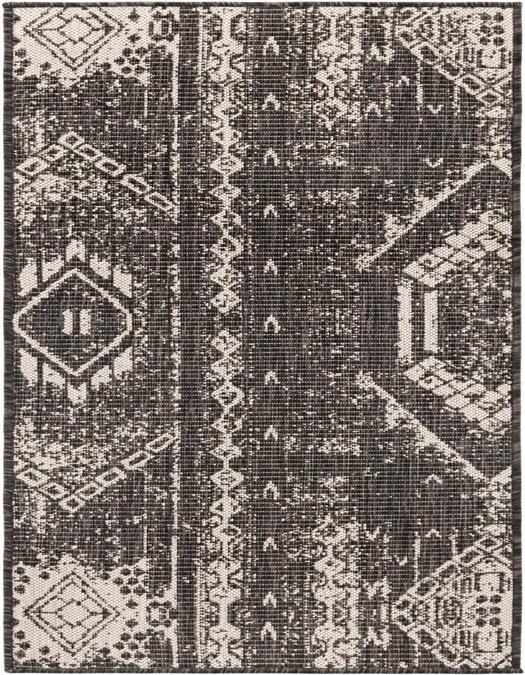 Detail image of 2' x 5' 3 Easy-Clean Bohemian Indoor / Outdoor Runner Rug