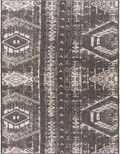 Detail image of 3' 3 x 14' Easy-Clean Bohemian Indoor / Outdoor Runner Rug