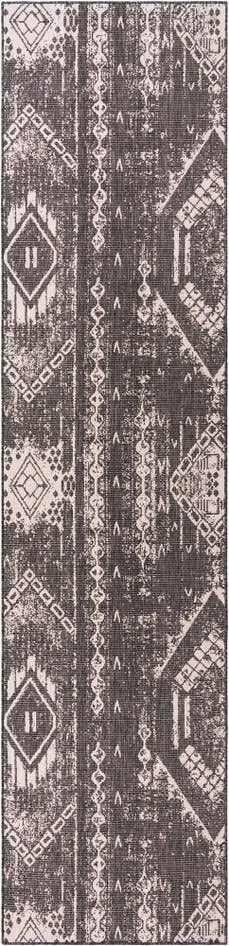Detail image of 3' 3 x 14' Easy-Clean Bohemian Indoor / Outdoor Runner Rug