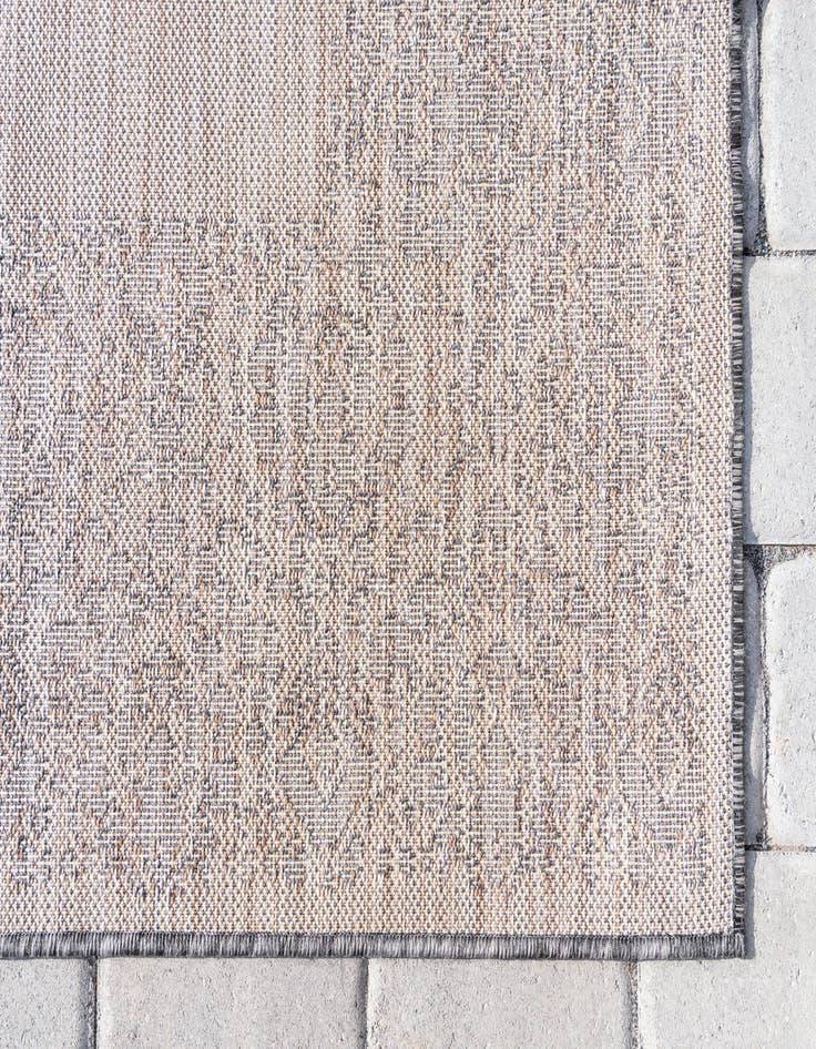 Detail image of 2' x 6'  Washable Border Indoor / Outdoor Runner Rug