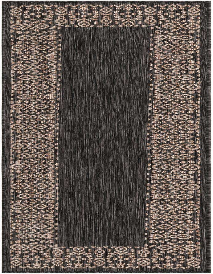 2' x 6' Easy-Clean Border Indoor / Outdoor Runner Rug