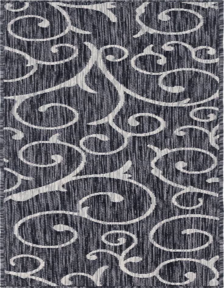 Detail image of 2' x 6' Easy-Clean Botanical Indoor / Outdoor Runner Rug