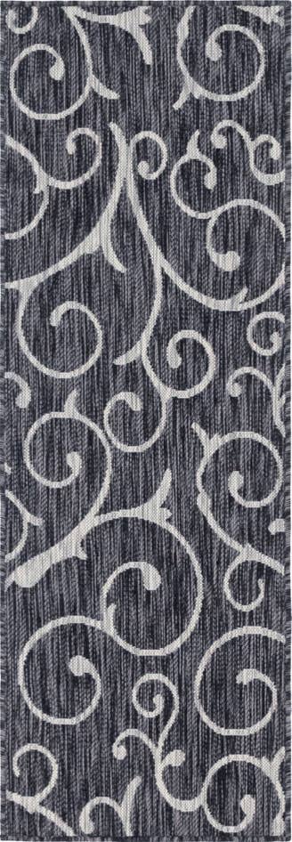 Detail image of 2' x 6' Easy-Clean Botanical Indoor / Outdoor Runner Rug