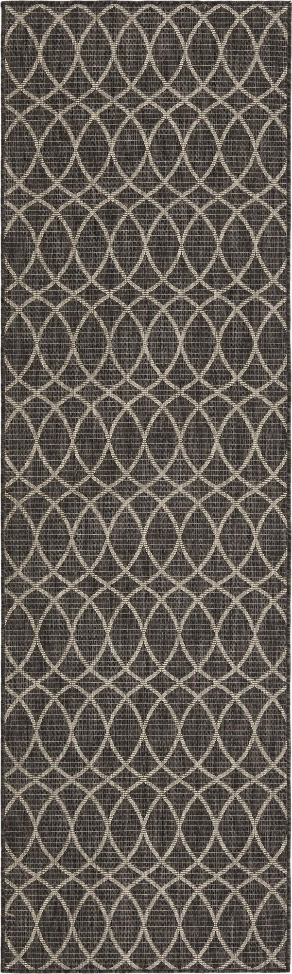 2' 7 x 10' Easy-Clean Lattice Indoor / Outdoor Runner Rug