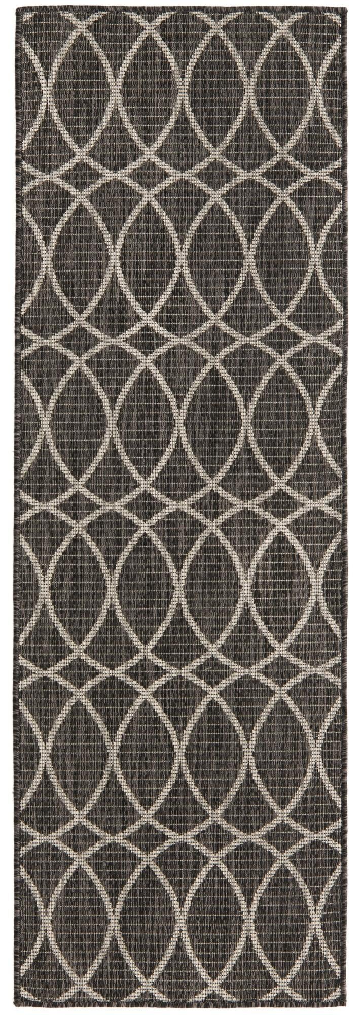 2' x 6' Easy-Clean Lattice Indoor / Outdoor Runner Rug