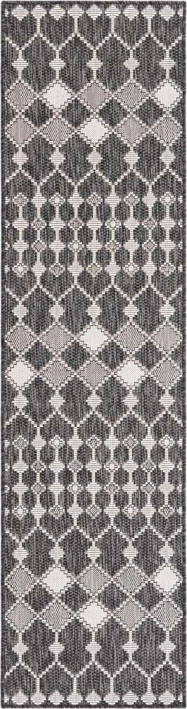 2' x 8' Easy-Clean Lattice Indoor / Outdoor Runner Rug