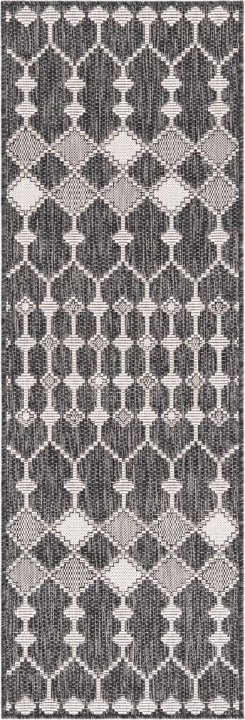 2' x 6' Easy-Clean Lattice Indoor / Outdoor Runner Rug
