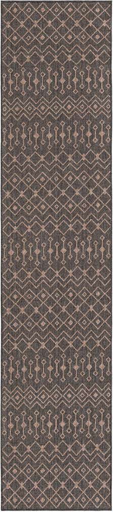 2' 7 x 12' Easy-Clean Lattice Indoor / Outdoor Runner Rug