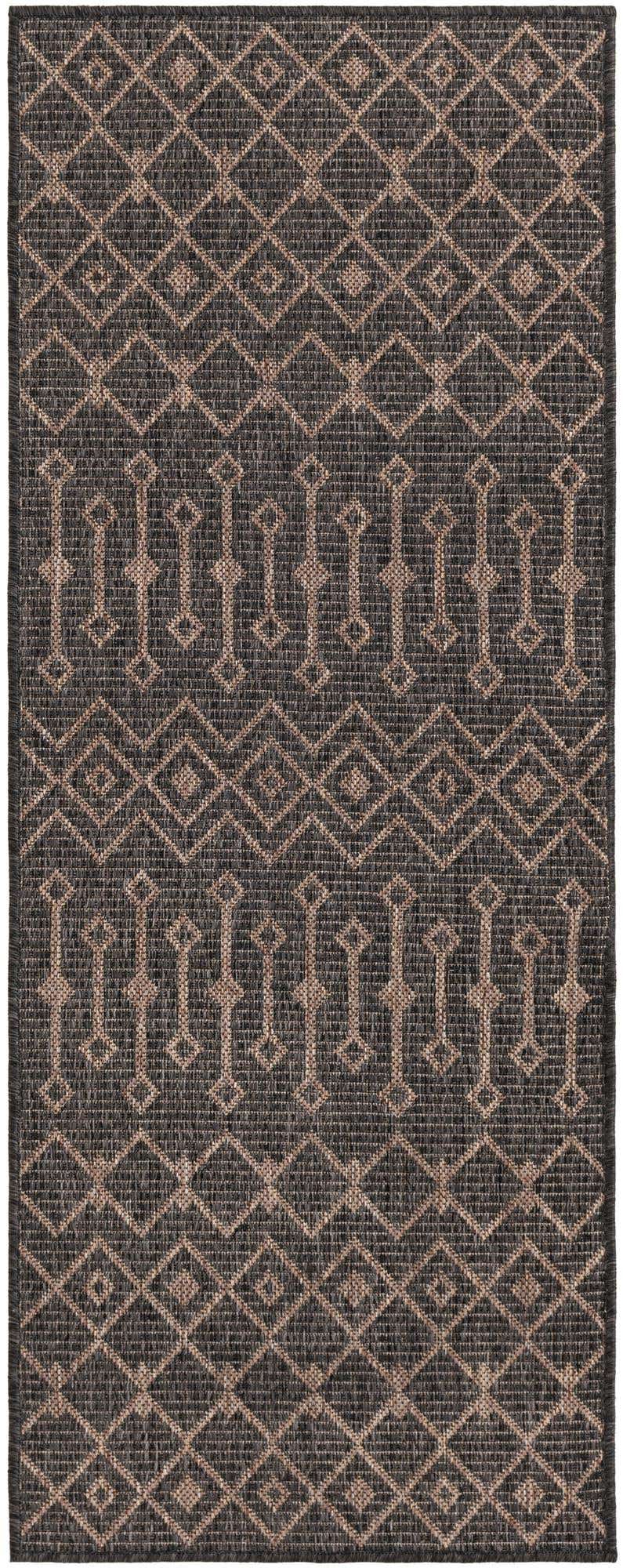 2' x 5' Easy-Clean Lattice Indoor / Outdoor Runner Rug