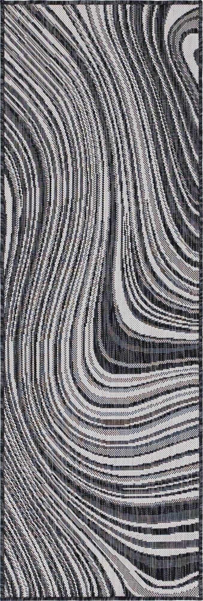 2' x 6' Easy-Clean Modern Indoor / Outdoor Runner Rug