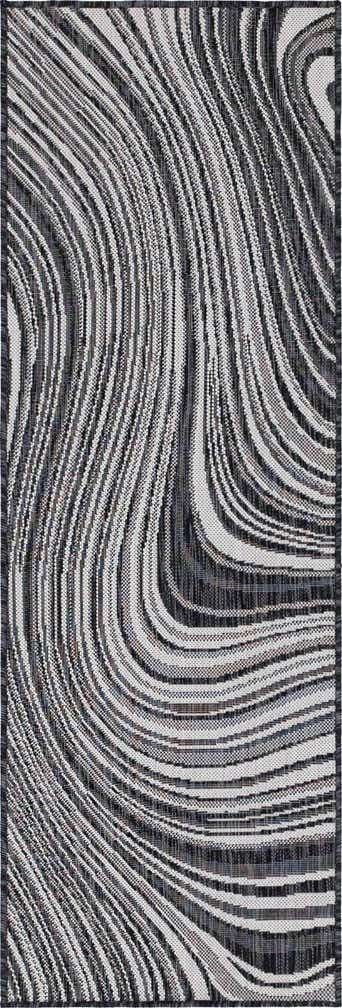 2' x 6' Easy-Clean Modern Indoor / Outdoor Runner Rug