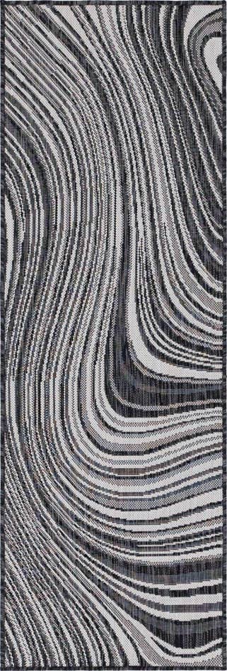 Detail image of 2' x 6' Easy-Clean Modern Indoor / Outdoor Runner Rug