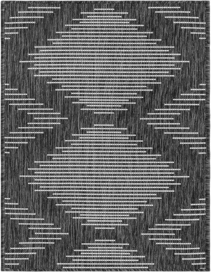 Detail image of 2' x 4' Easy-Clean Modern Indoor / Outdoor Runner Rug