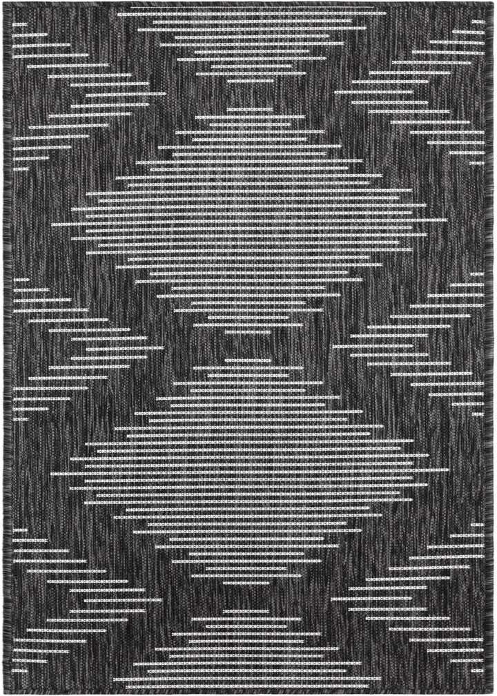 2' x 5' 3 Easy-Clean Modern Indoor / Outdoor Runner Rug
