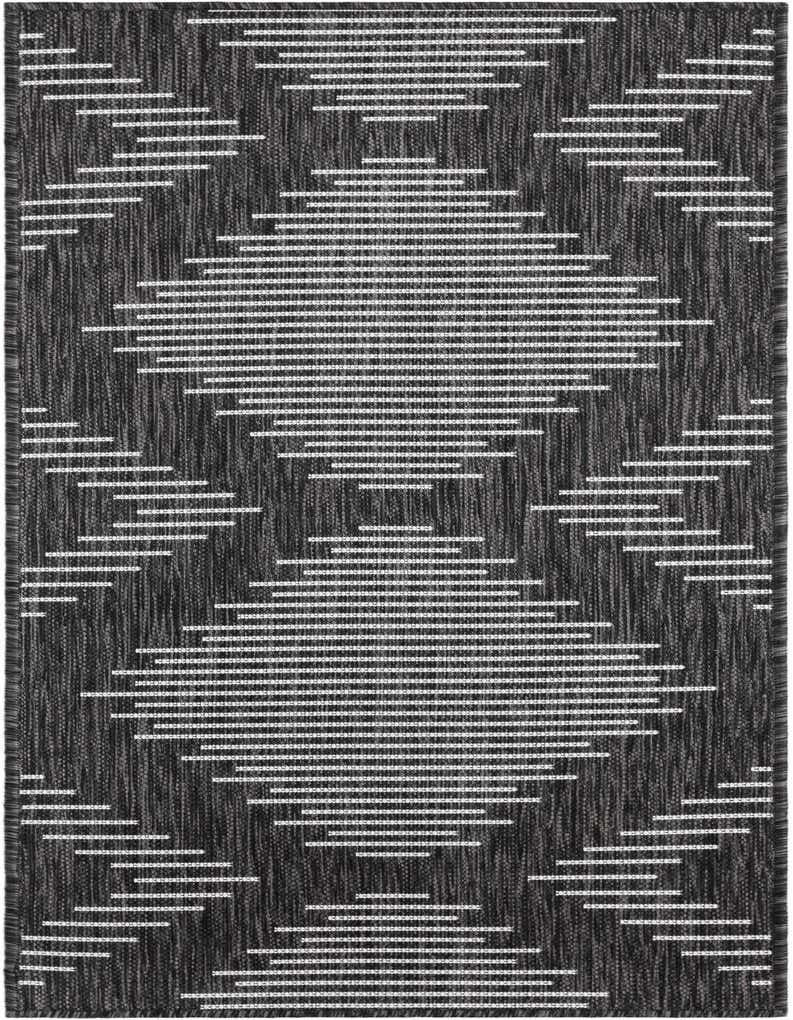 2' x 5' 3 Easy-Clean Modern Indoor / Outdoor Runner Rug