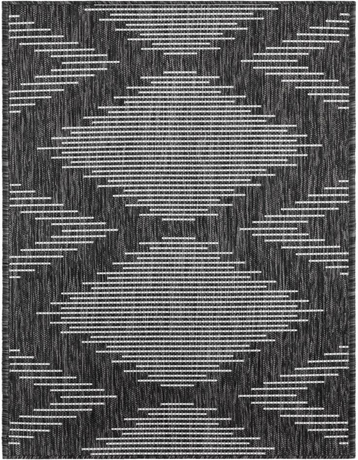 Detail image of 2' x 5' 3 Easy-Clean Modern Indoor / Outdoor Runner Rug