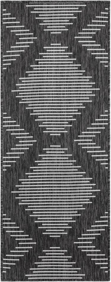 Detail image of 2' x 5' 3 Easy-Clean Modern Indoor / Outdoor Runner Rug