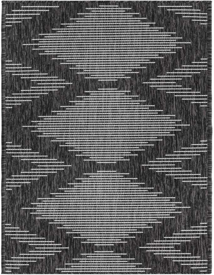 2' x 6' Easy-Clean Modern Indoor / Outdoor Runner Rug
