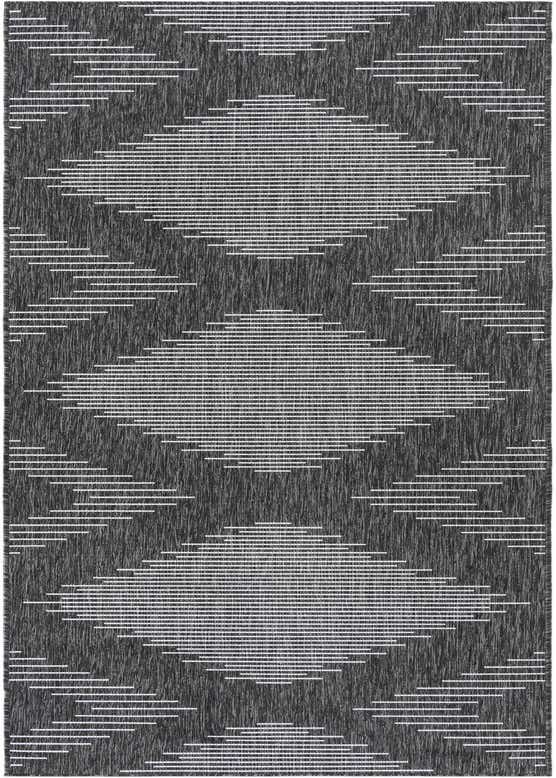 3' 3 x 12' Easy-Clean Modern Indoor / Outdoor Runner Rug