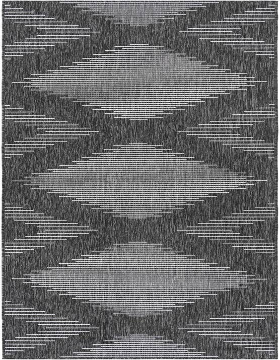 Detail image of 3' 3 x 12' Easy-Clean Modern Indoor / Outdoor Runner Rug