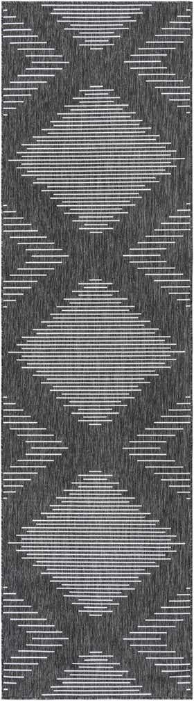 3' 3 x 12' Easy-Clean Modern Indoor / Outdoor Runner Rug
