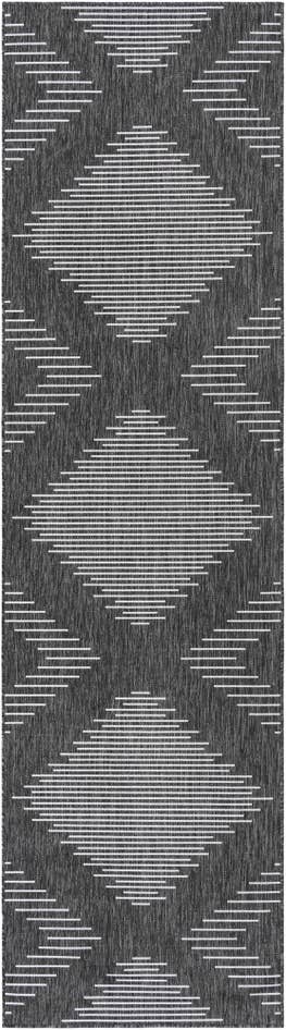 Detail image of 3' 3 x 12' Easy-Clean Modern Indoor / Outdoor Runner Rug