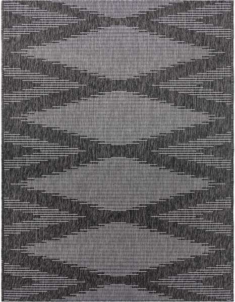 3' 3 x 14' Easy-Clean Modern Indoor / Outdoor Runner Rug