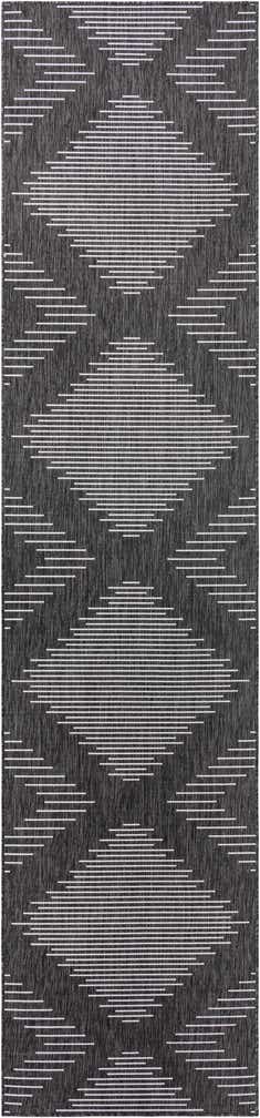 3' 3 x 14' Easy-Clean Modern Indoor / Outdoor Runner Rug