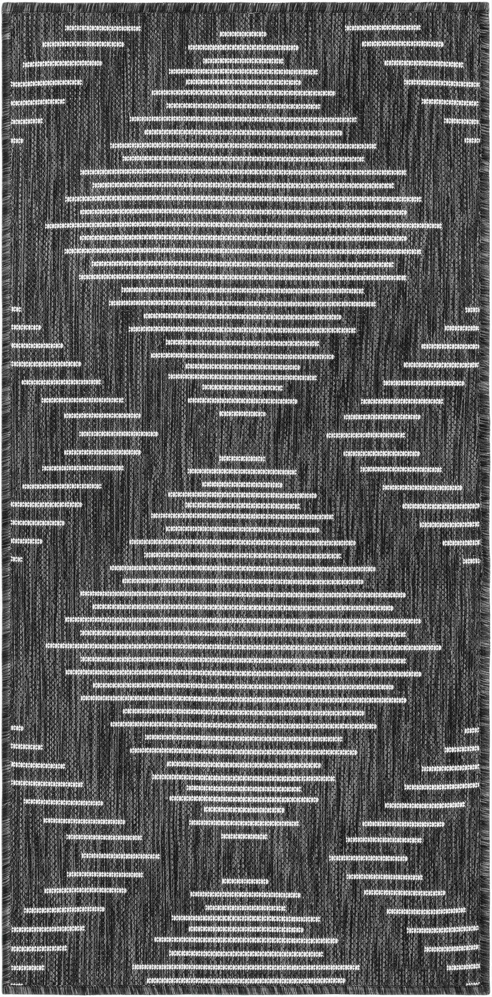 Primary image 2' x 4'  Washable Modern Indoor / Outdoor Runner Rug