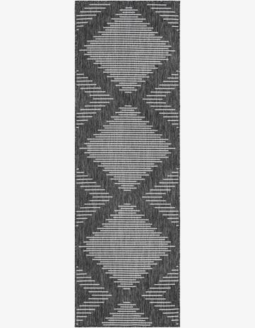 2' x 8' Easy-Clean Modern Indoor / Outdoor Runner Rug