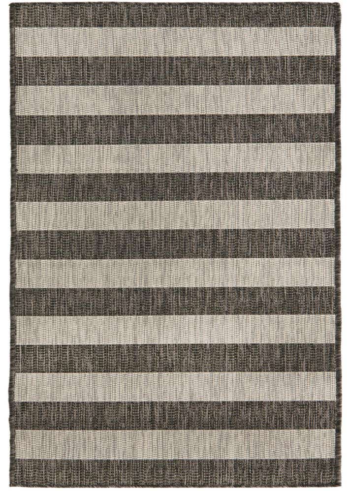 2' x 6' Easy-Clean Striped Indoor / Outdoor Runner Rug