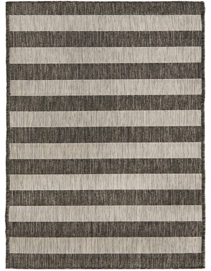 Detail image of 2' x 6' Easy-Clean Striped Indoor / Outdoor Runner Rug