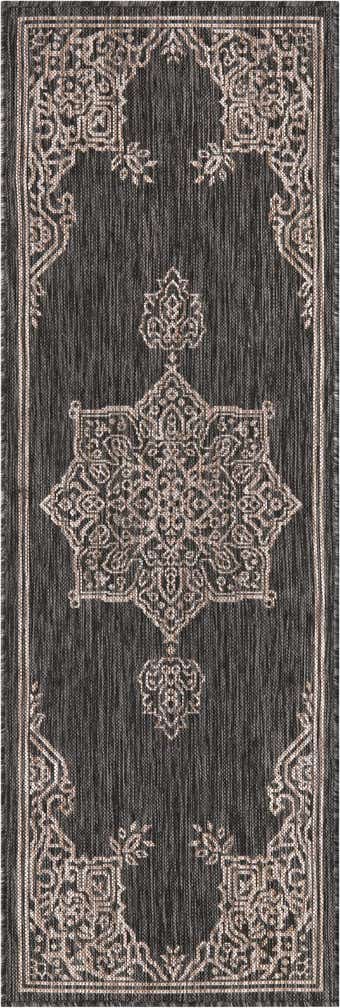 2' x 6' Easy-Clean Traditional Indoor / Outdoor Runner Rug