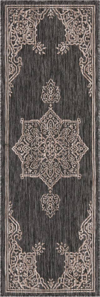 Detail image of 2' x 6' Easy-Clean Traditional Indoor / Outdoor Runner Rug