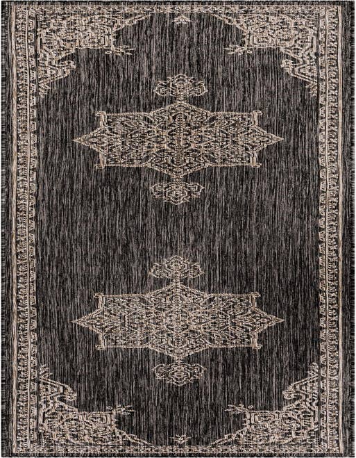 Detail image of 2' 7 x 10' Easy-Clean Traditional Indoor / Outdoor Runner Rug