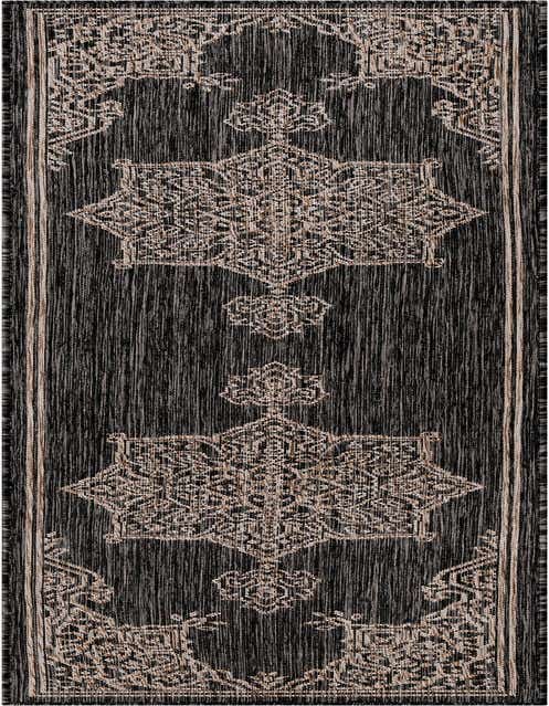 2' x 8' Easy-Clean Traditional Indoor / Outdoor Runner Rug
