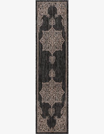 2' x 8' Easy-Clean Traditional Indoor / Outdoor Runner Rug