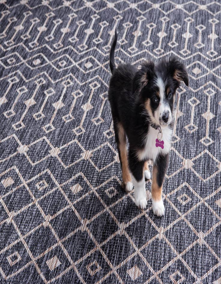 Detail image of 2' x 6'  Washable Trellis Indoor / Outdoor Runner Rug