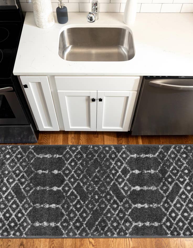 Detail image of 3' x 13' Paxon Trellis Runner Rug